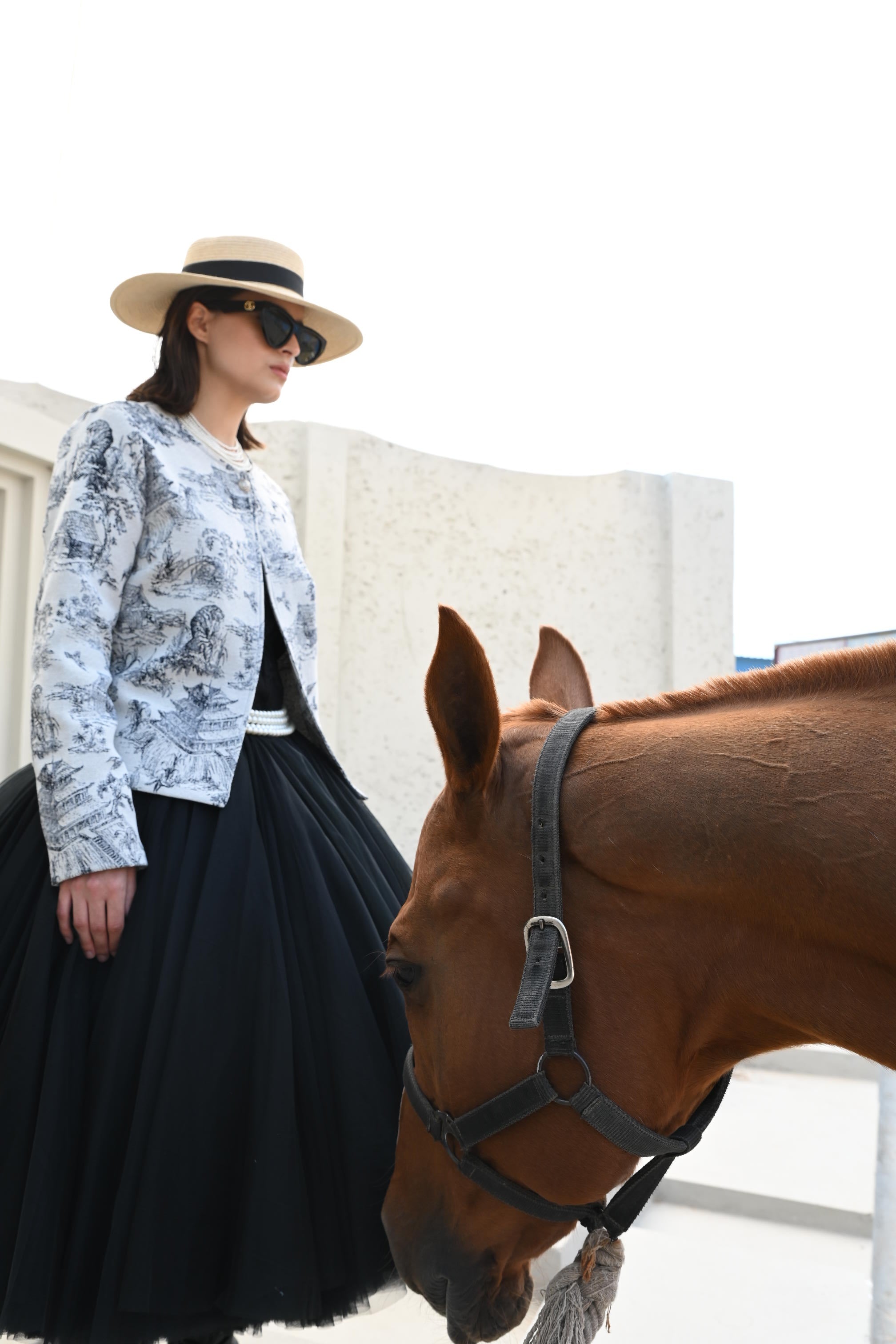 Fitted Asian Village Jacquard Jacket