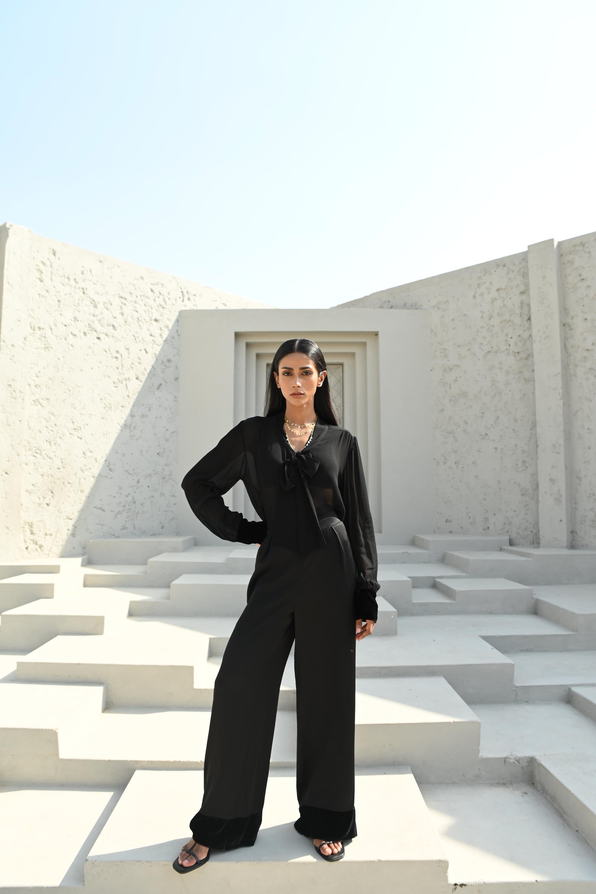 Bare Co-Ord Set Black