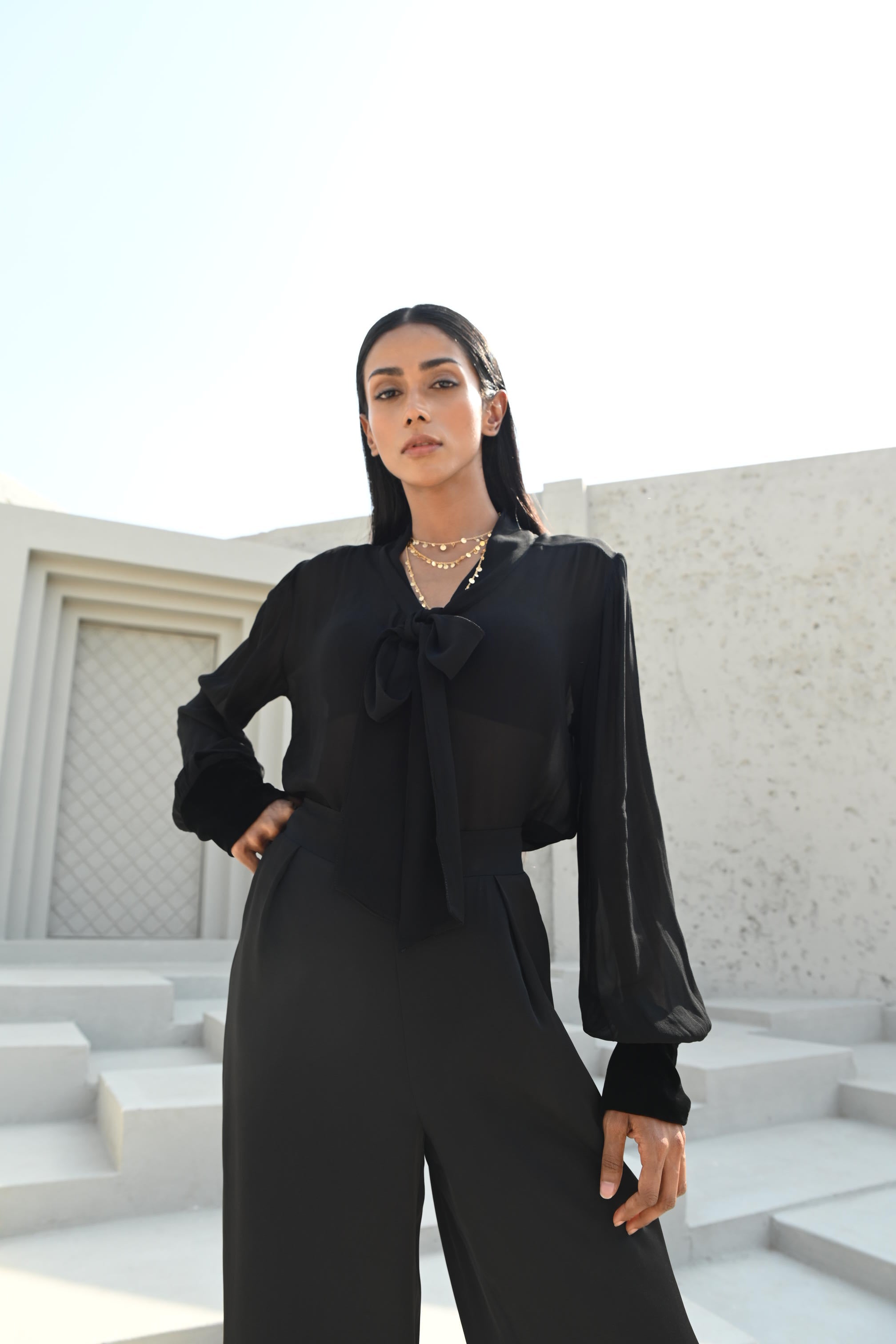 Bare Co-Ord Set Black