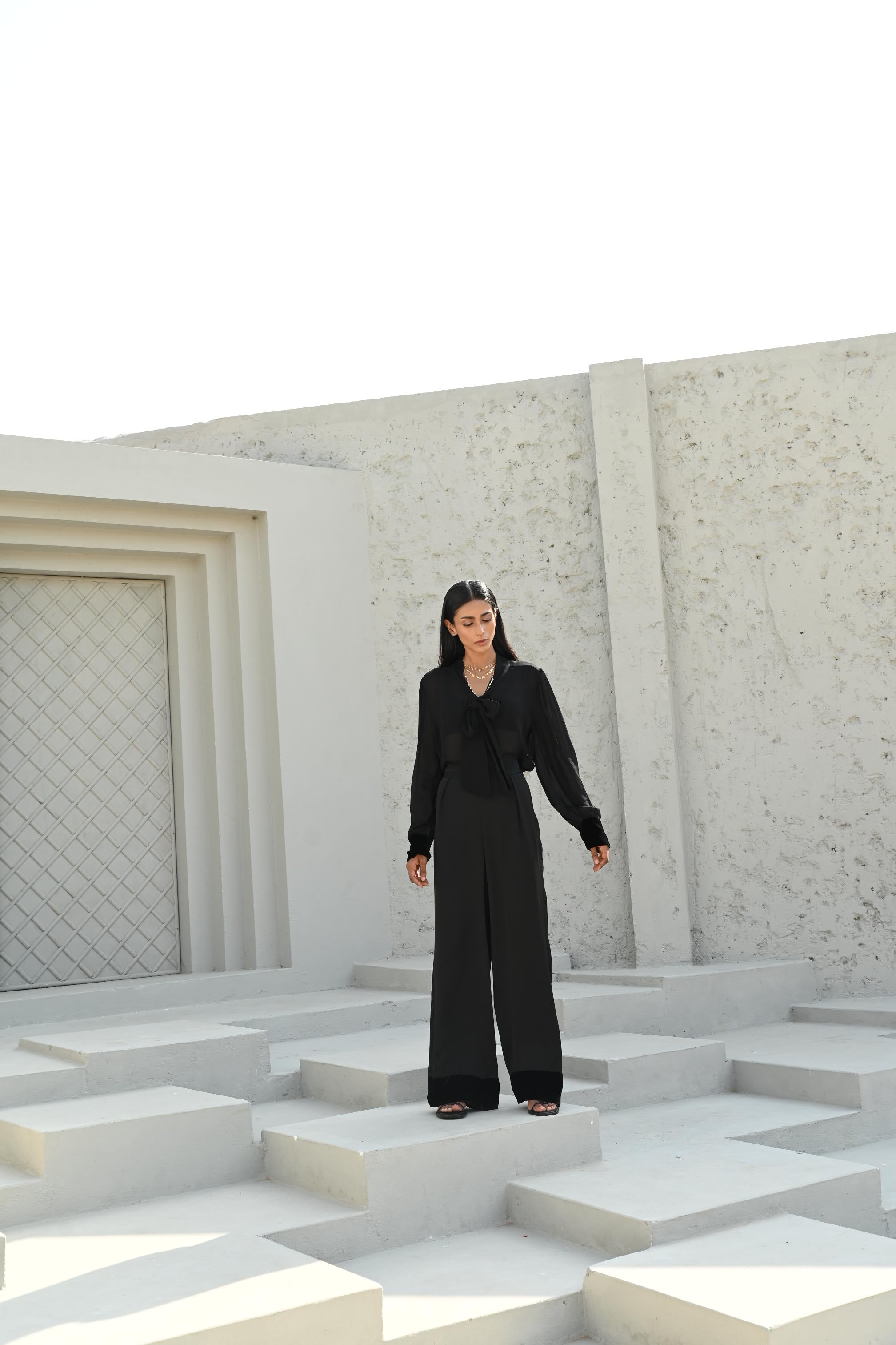 Bare Co-Ord Set Bottom Black