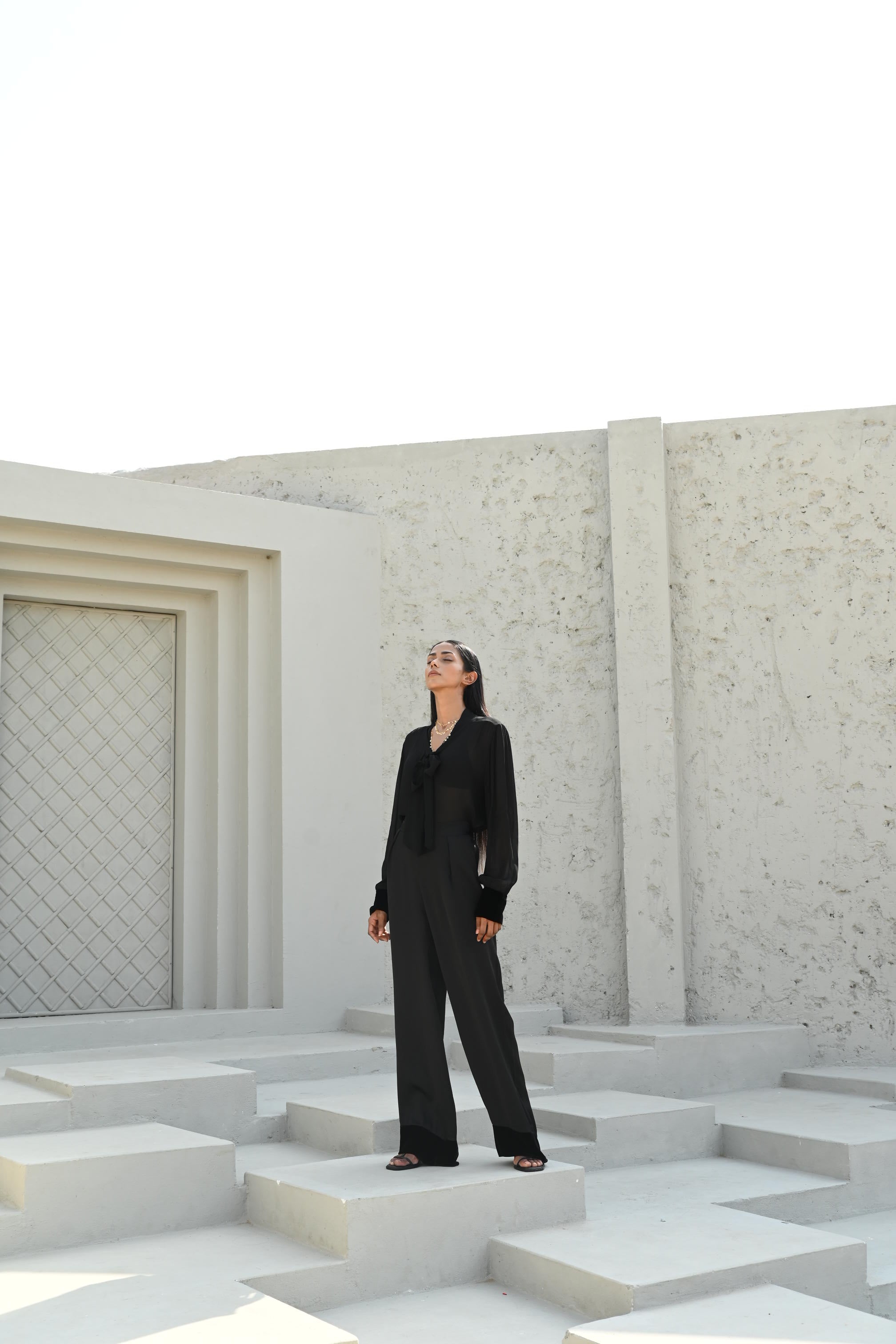 Bare Co-Ord Set Bottom Black