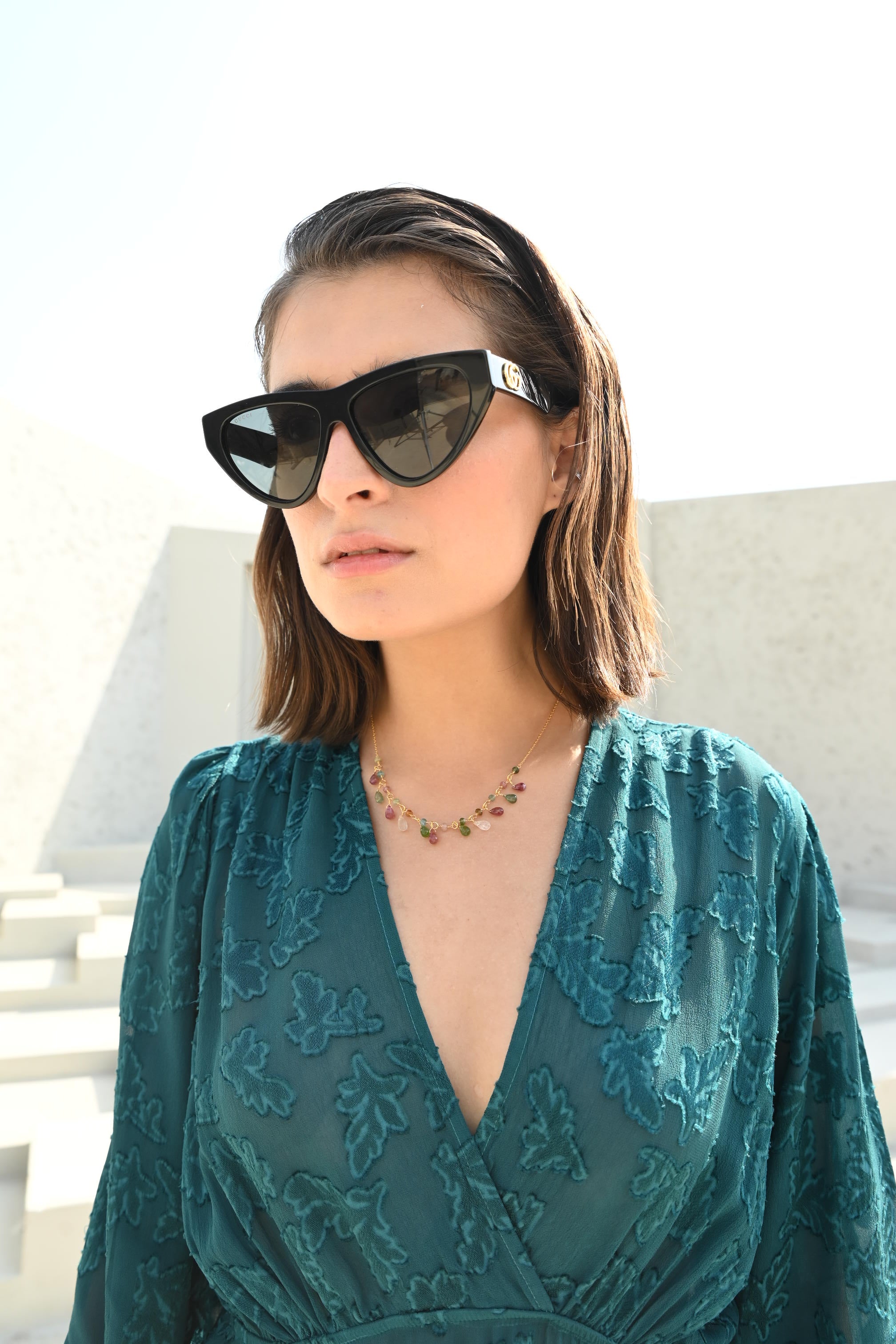 Amelie Co-Ord Set Top Emerald