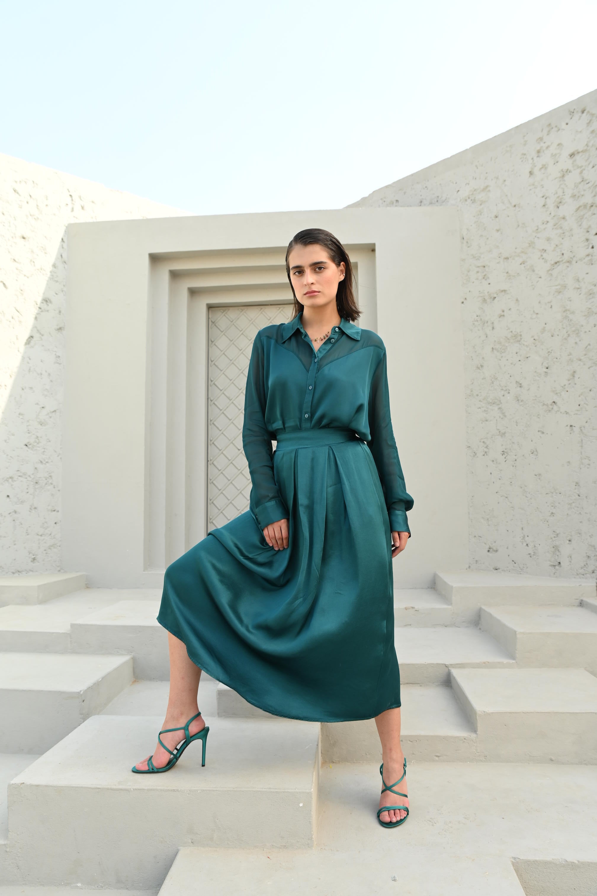 Ada Co-Ord Set Emerald