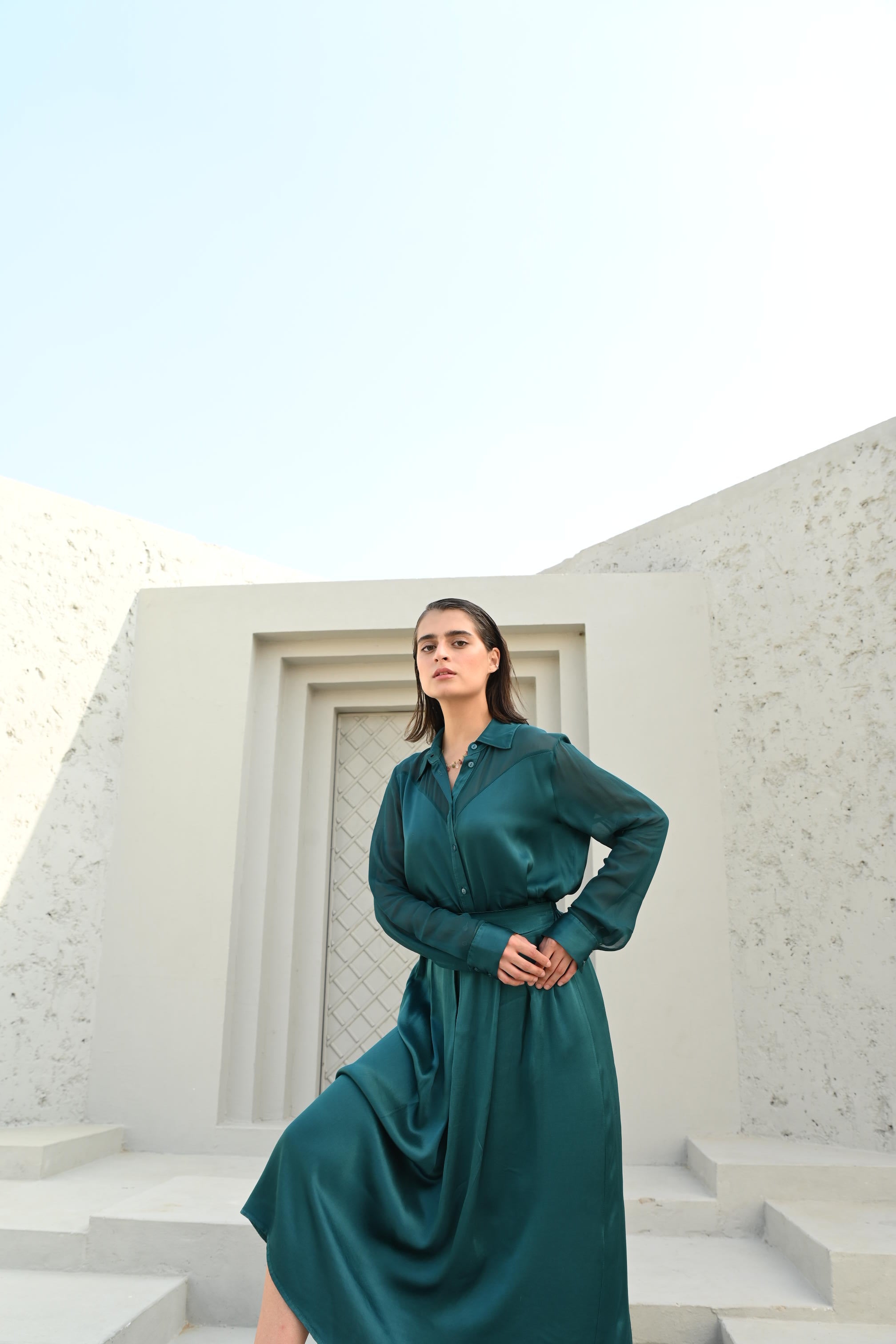 Ada Co-Ord Set Bottom Emerald