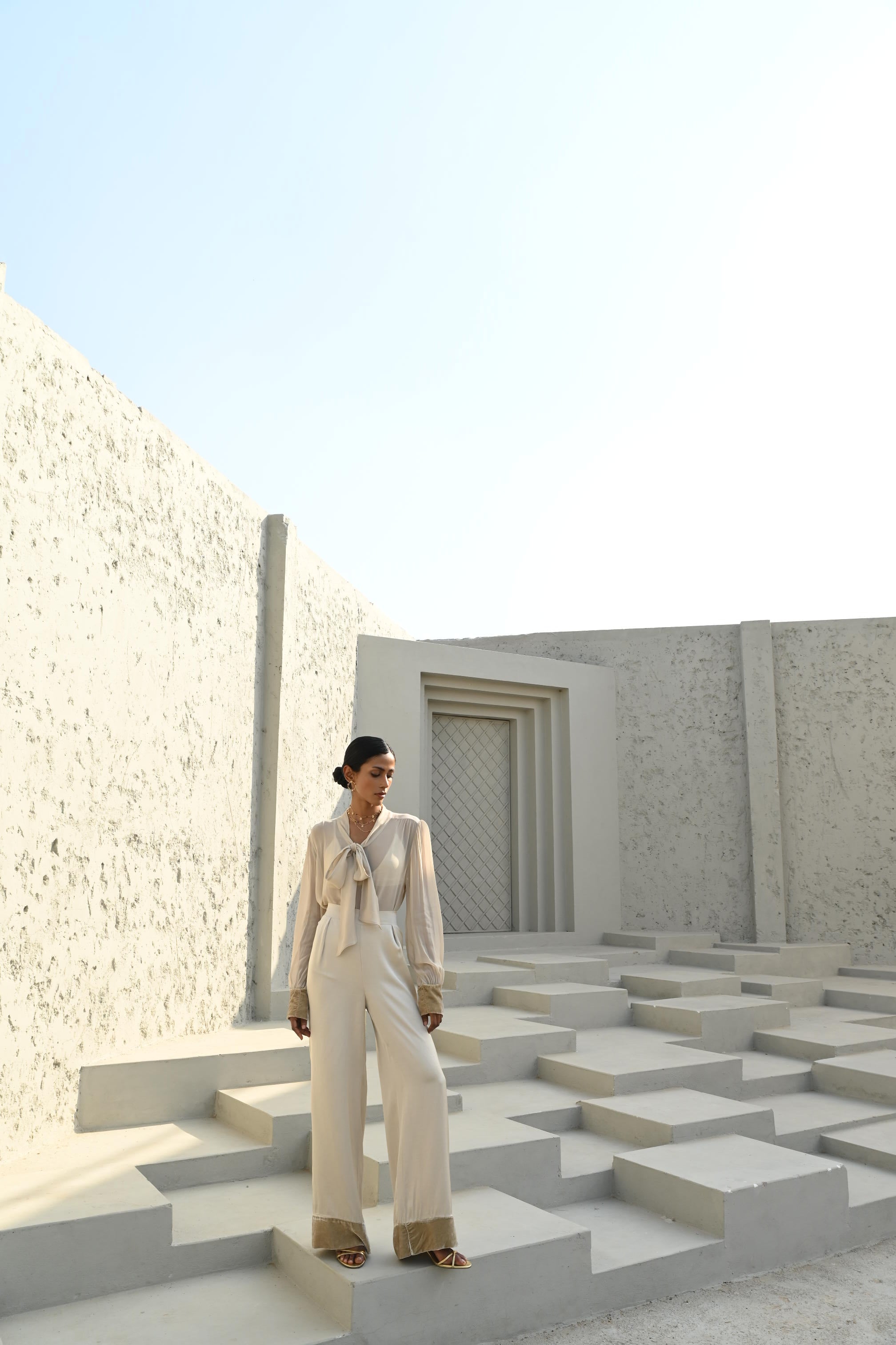 Bare Co-ord Set Bottom Pearl