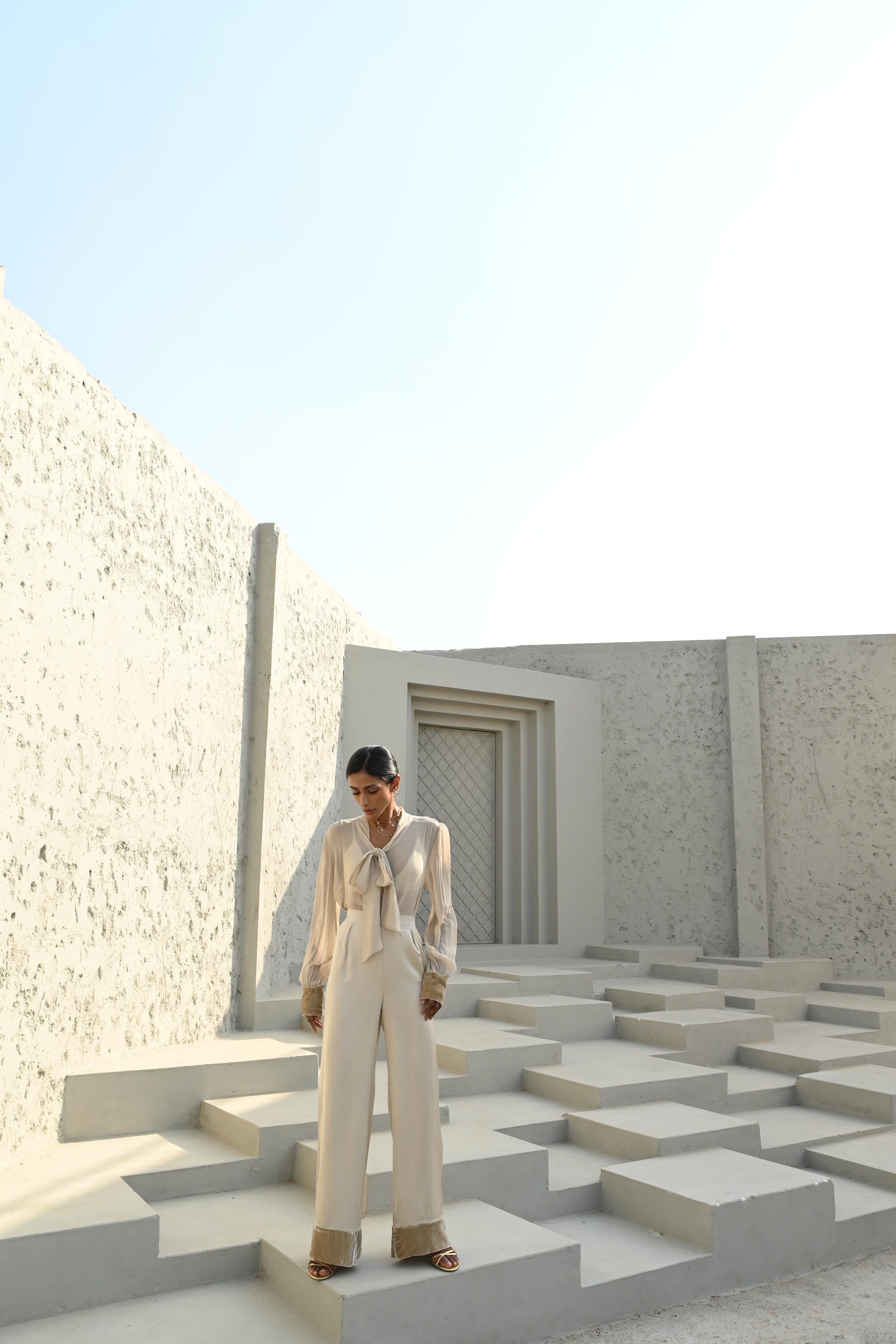 Bare Co-Ord Set Pearl