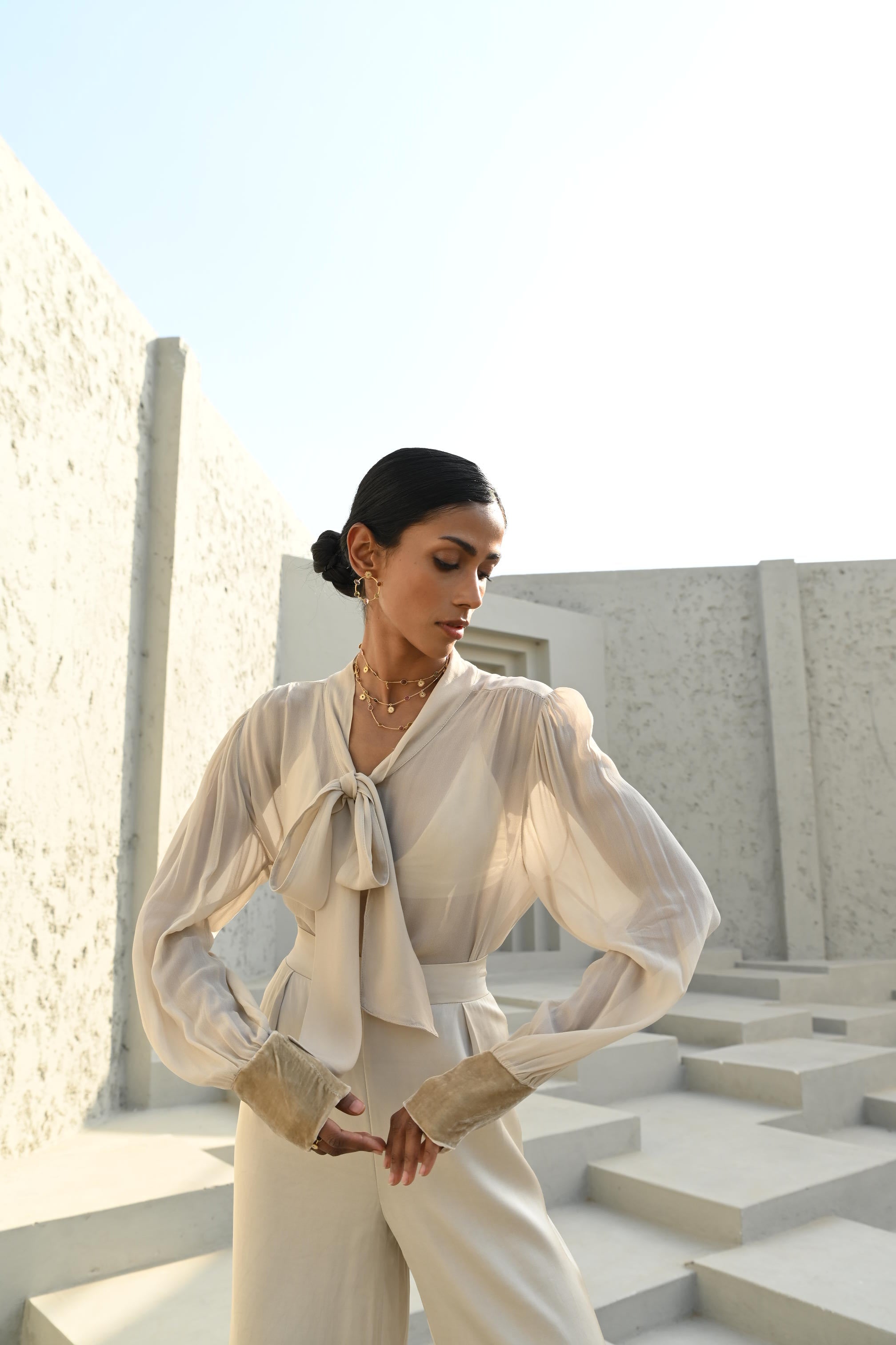 Bare Co-Ord Set Pearl