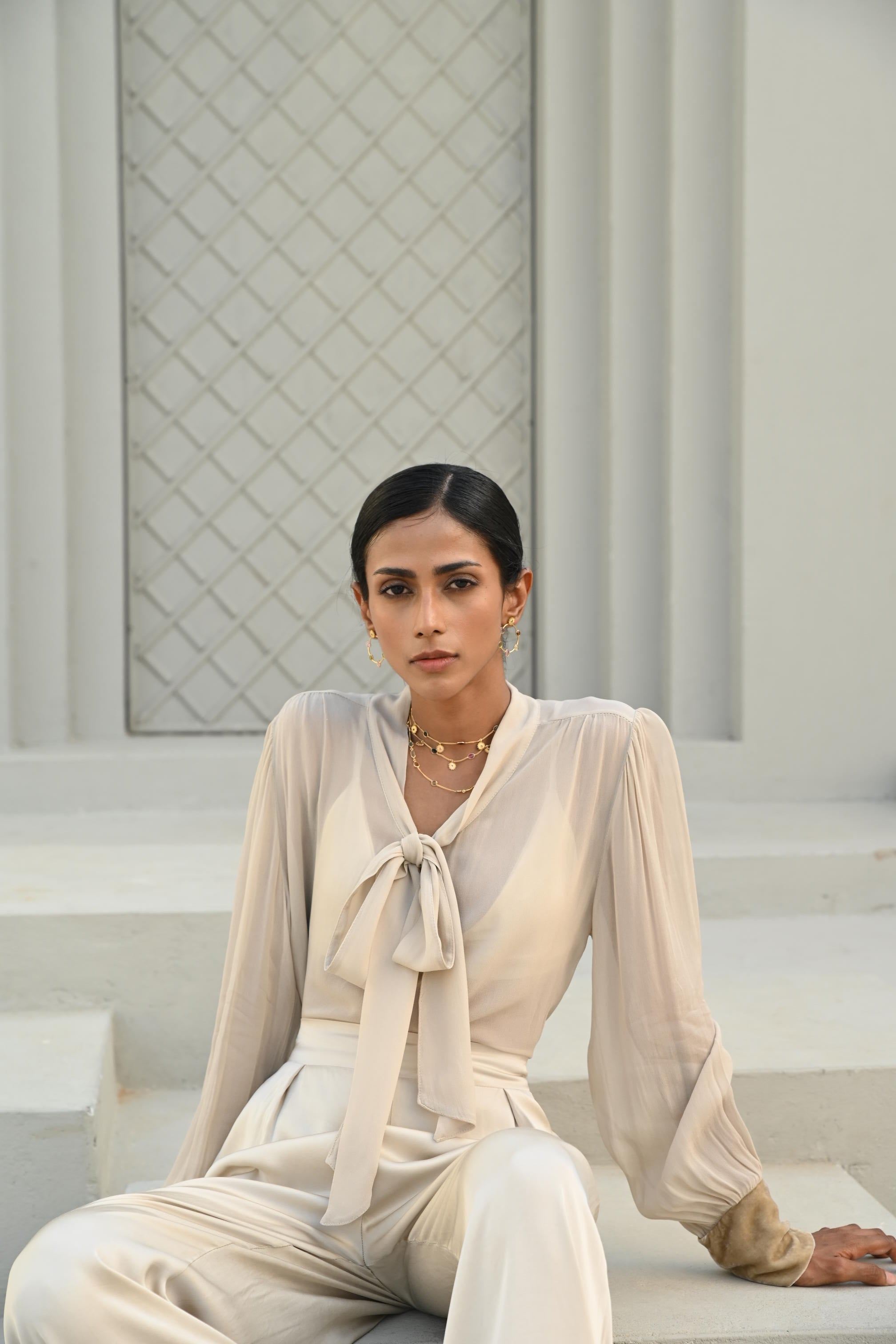 Bare Co-Ord Set Pearl