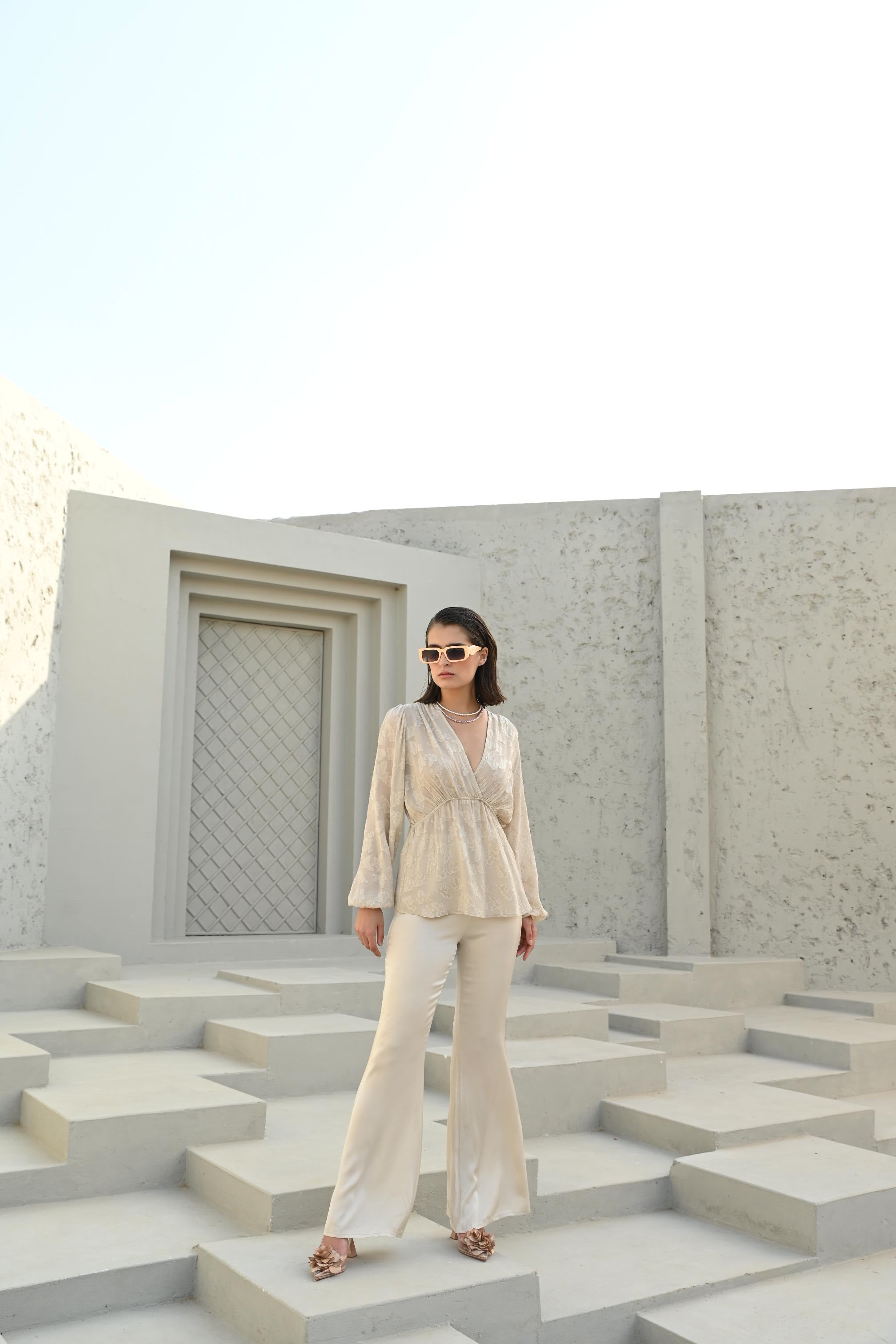 Amelie Co-Ord Set Pearl