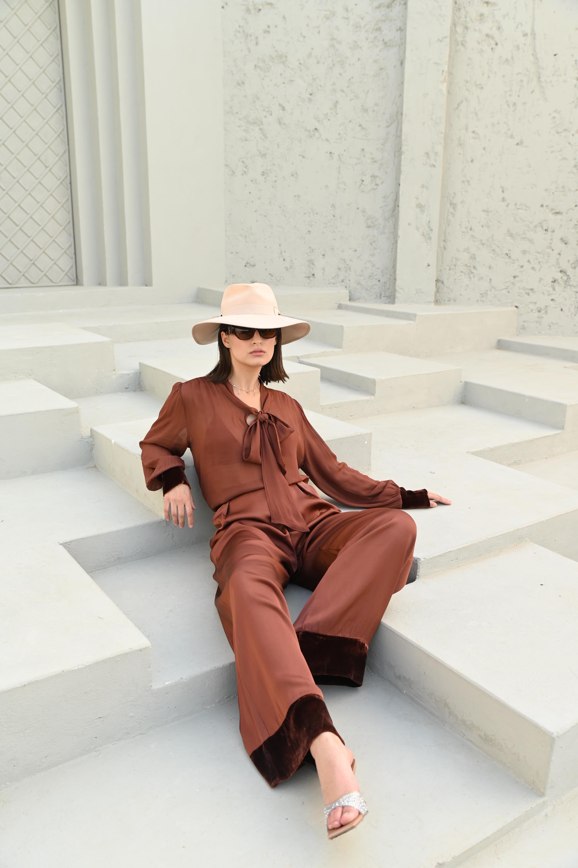 Bare Co-Ord Set Terra Rose