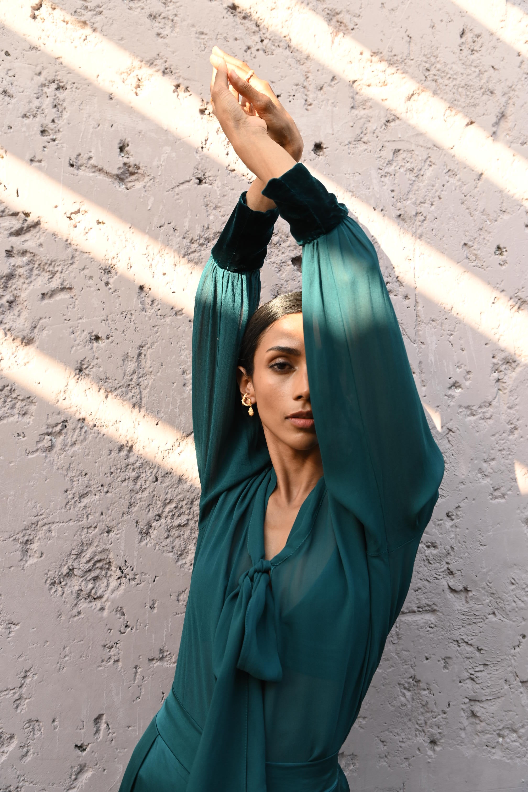 Bare Co-Ord Set Top Emerald