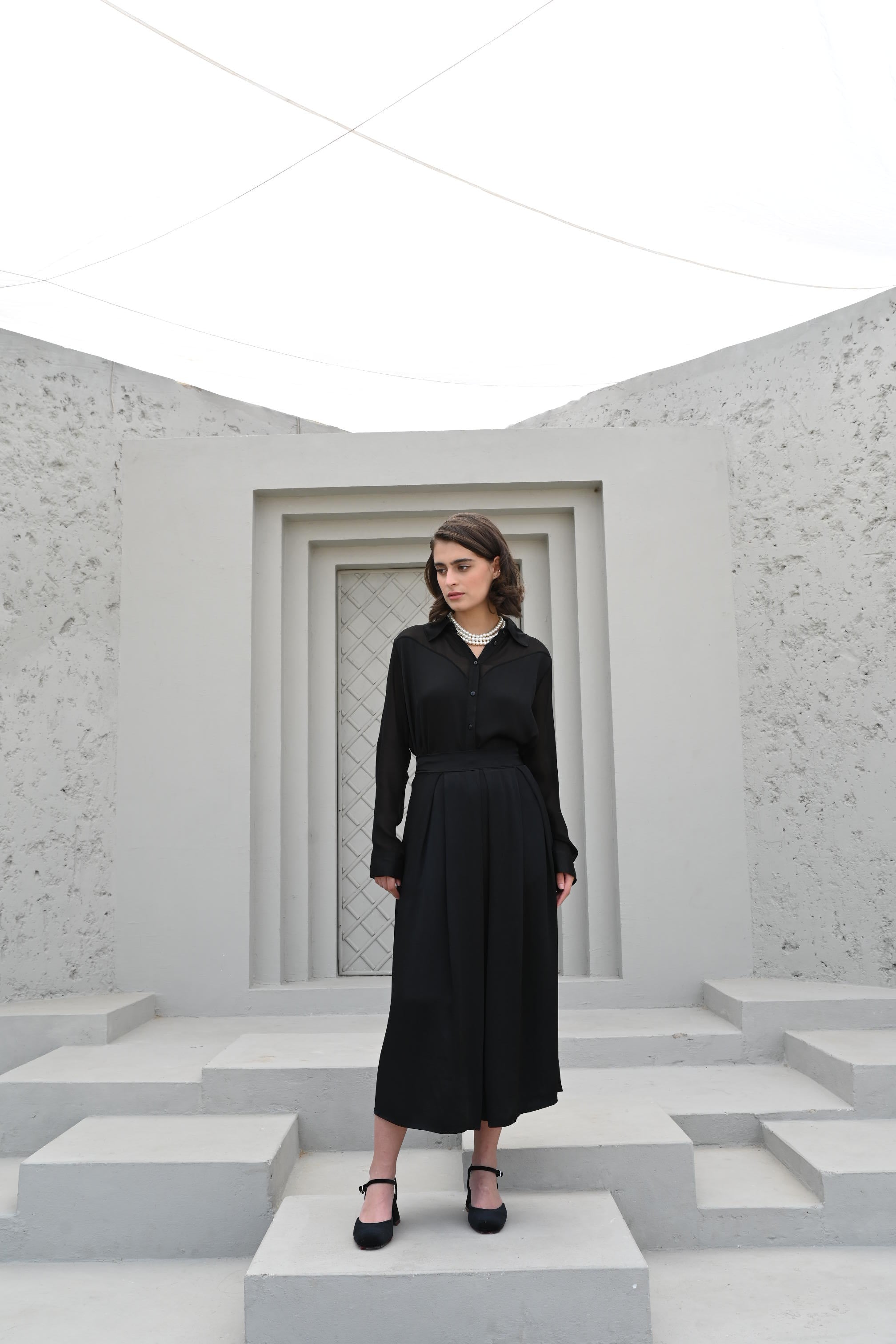 Ada Co-Ord Set Bottom Black